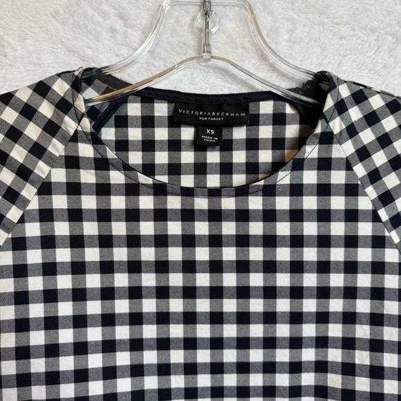 Victoria Beckham Gingham Peplum Top Size XS - Picture 4 of 16